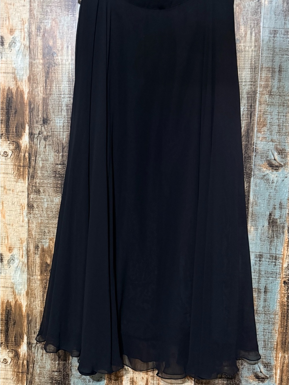 Women's Black Maxi Skirt - Flowy A-Line Style